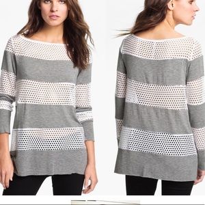 Bailey 44 Badminton mesh striped top size xs